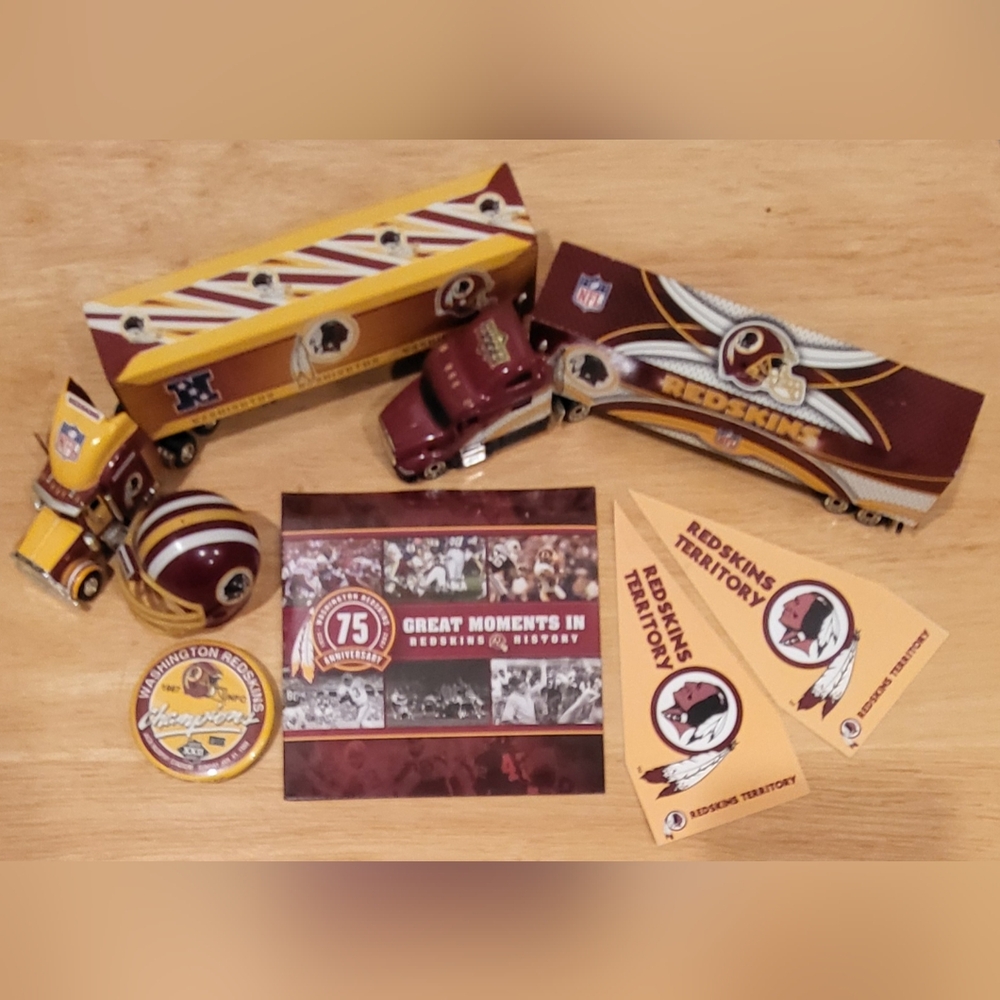 (SOLD) Washington Redskins Lot NFL Football Vintage Original Collectibles Bundle